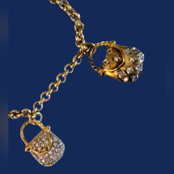 Beautiful Vintage Vermeil Seda Charm Bracelet with 4 Charms ~ Best Kept Secrets - Picture 3 of 4